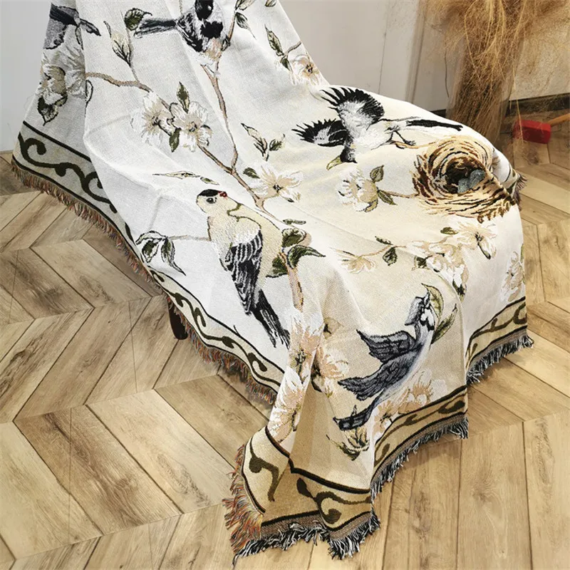 Nordic Katoenen Deken Etnische Stijl Draad Dekens Dikke Bank Handdoek Cover Thuis Woonkamer Bank Bed Dekbed Sheet316a