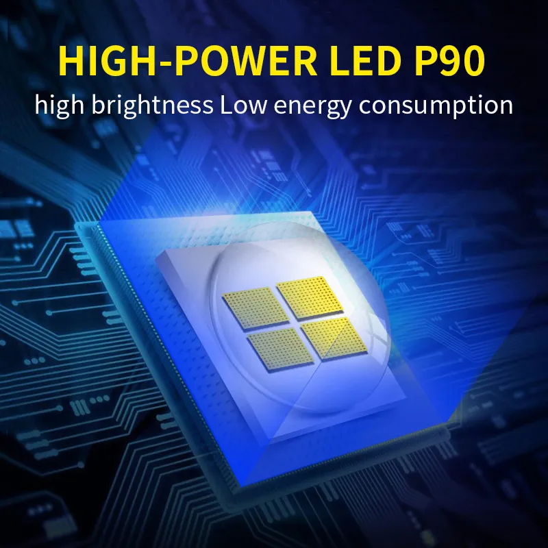 XHP90 Super Powerful LED Flashlight XHP50 Tactical Torch USB Rechargeable Linterna Waterproof Lamp Ultra Bright Lantern 30W7651949