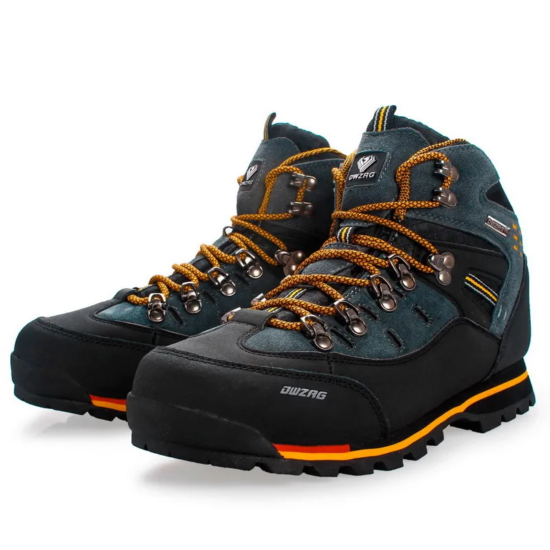 أحذية أحذية MENTAIN MANTAIN WALKY COW COW LEATHING TRAIL TRAIL SHOES Outdoor High Top Hunting Laarzen Trekking Sneakers J0512