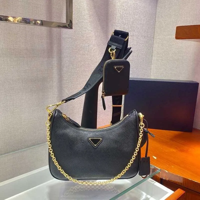 Fashion female bag designer gold chain leather bag handbag shoulder messenger bag purse fashion classic highest version high quality