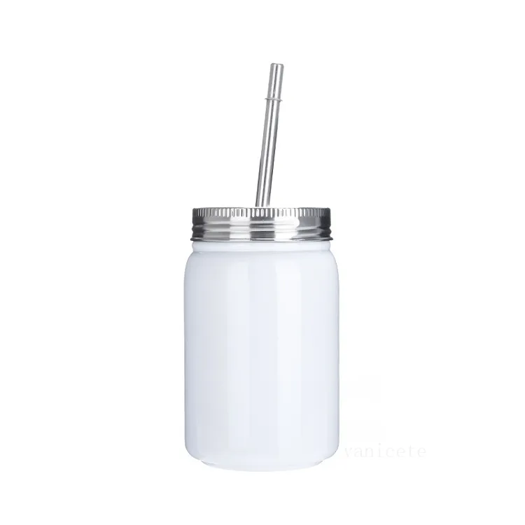 Bicchieri da 17 once Vaso sublimazione con bottiglie d'acqua in acciaio inossidabile con cannuccia tazze isolanti portatili tazze da caffè sottovuoto By Sea T2I52531