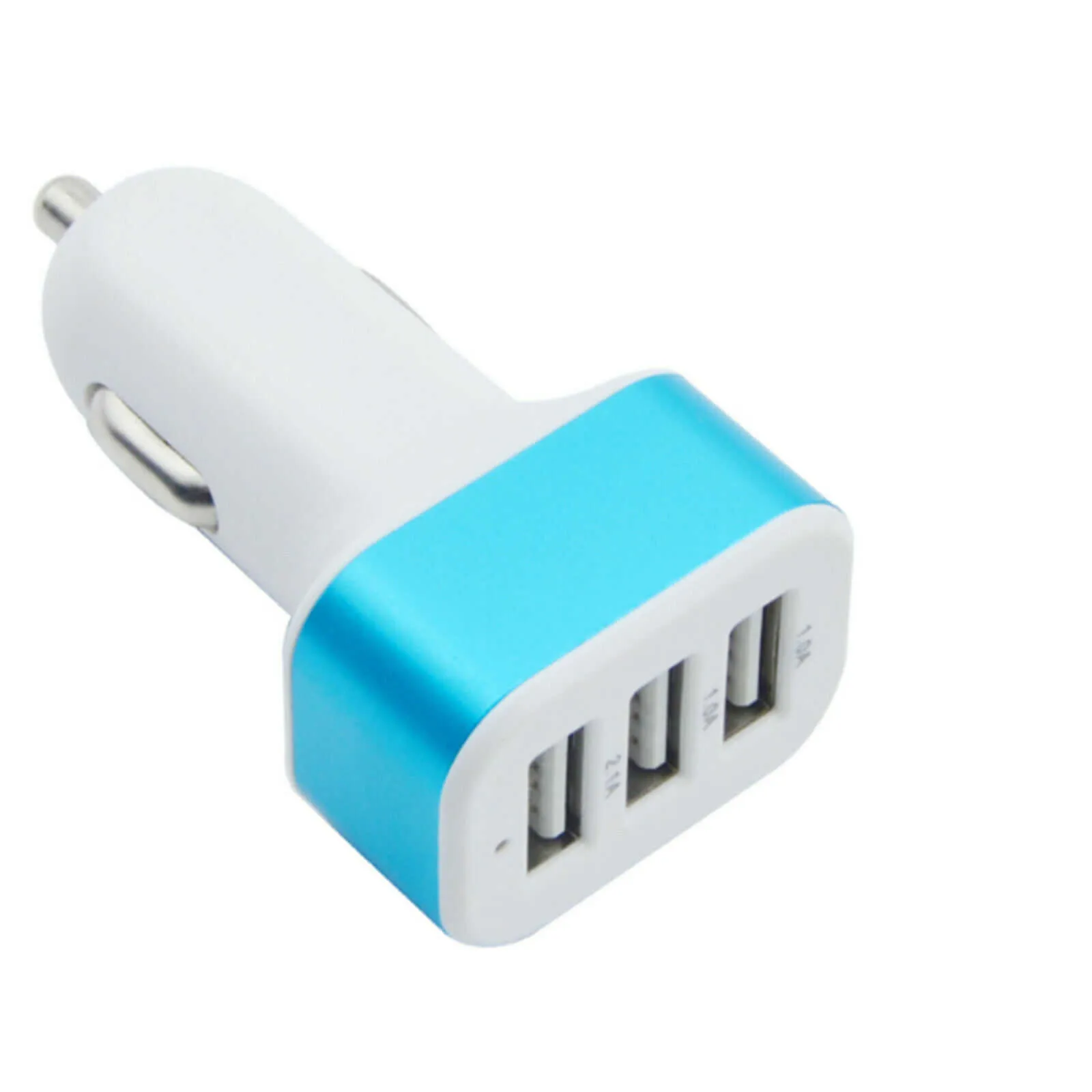 Charger 3 USB Car Phone Adapter Socket 2A 2.1A 1A Styling Universal for iPhone iPad Chargers