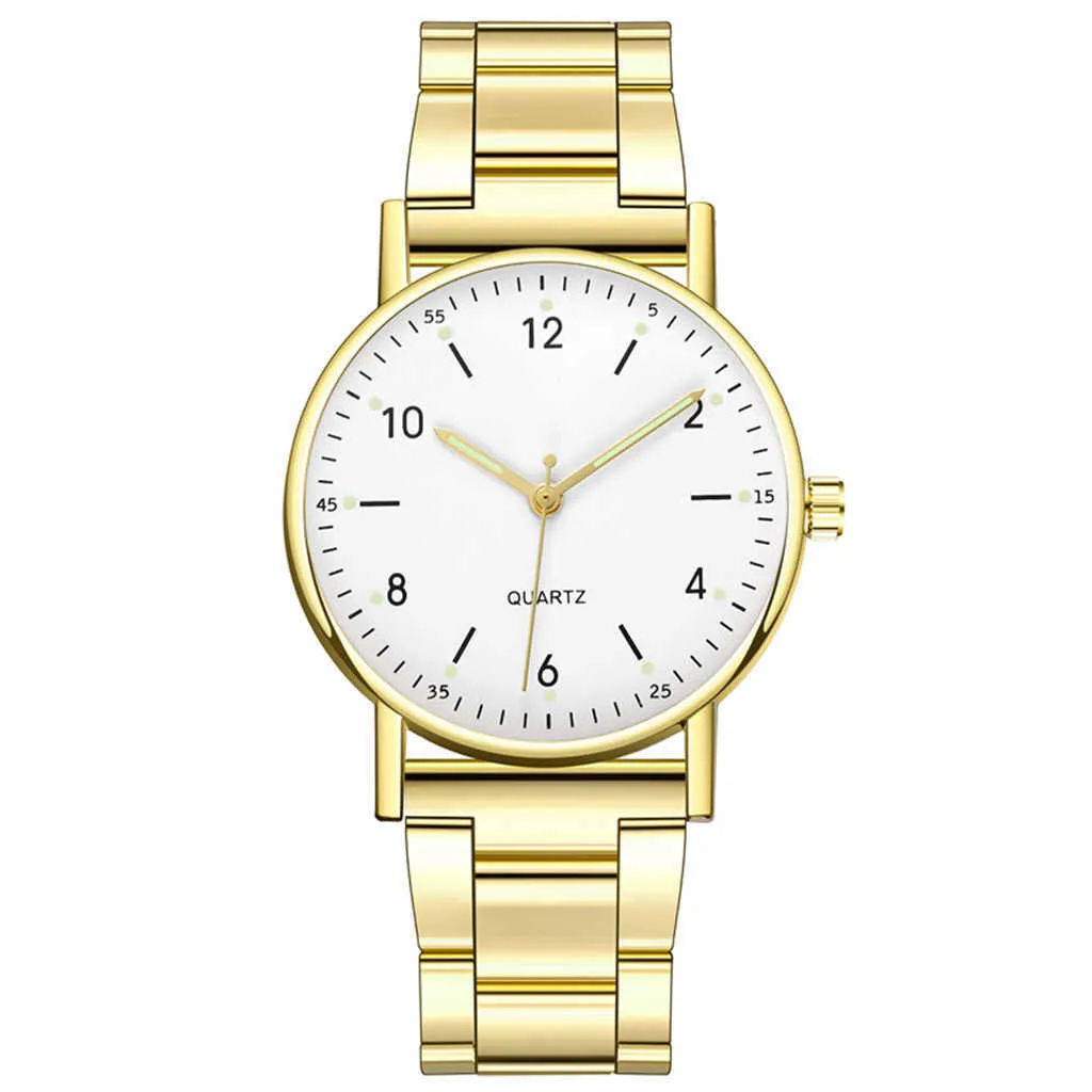 Women's high-end stainless steel luminous dial casual fashion simple style quartz watch G230529