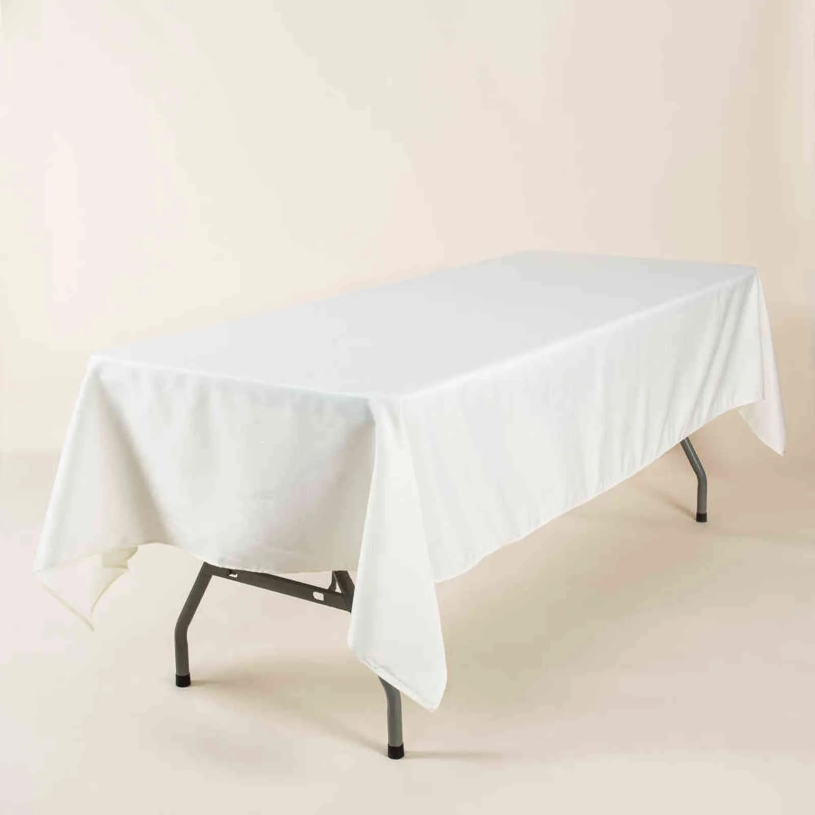 YRYIE Polyester Fabric White Rectangular Tablecloth Navy Blue Plain Table Cover For Weddings Event el Banquet 211103