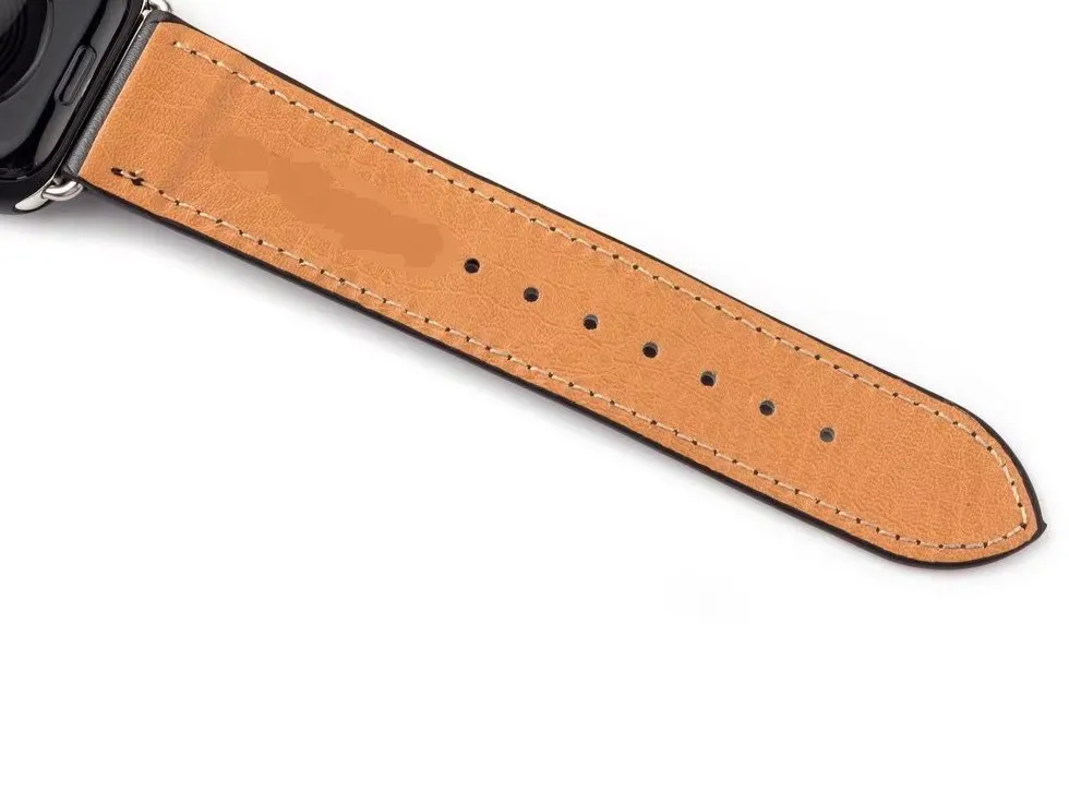 Suitable For Designer H Version BPPLE Watch Bands iwatch Strap 38 40 42 44mm High Quality Leather Wristband258o