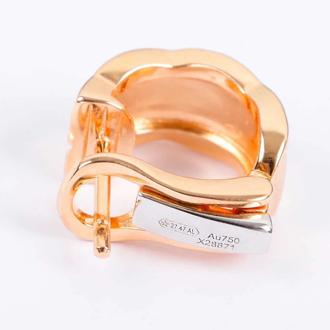 Nieuw merk Pure 925 Sterling Silver Jewelry for Women Rose Gold Earrings Luxury Gold Clip Ear Stud Earrings Design Summer3623439