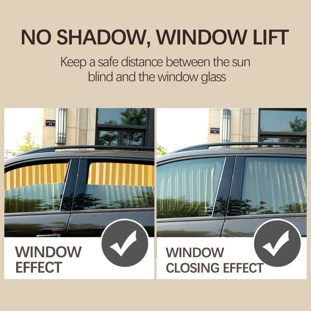 Rideau de porte de pare-soleil coulissant magnétique d'automobile de pare-soleil universel de voiture pour le rideau de porte UV de protection solaire à double face de voiture de tourisme