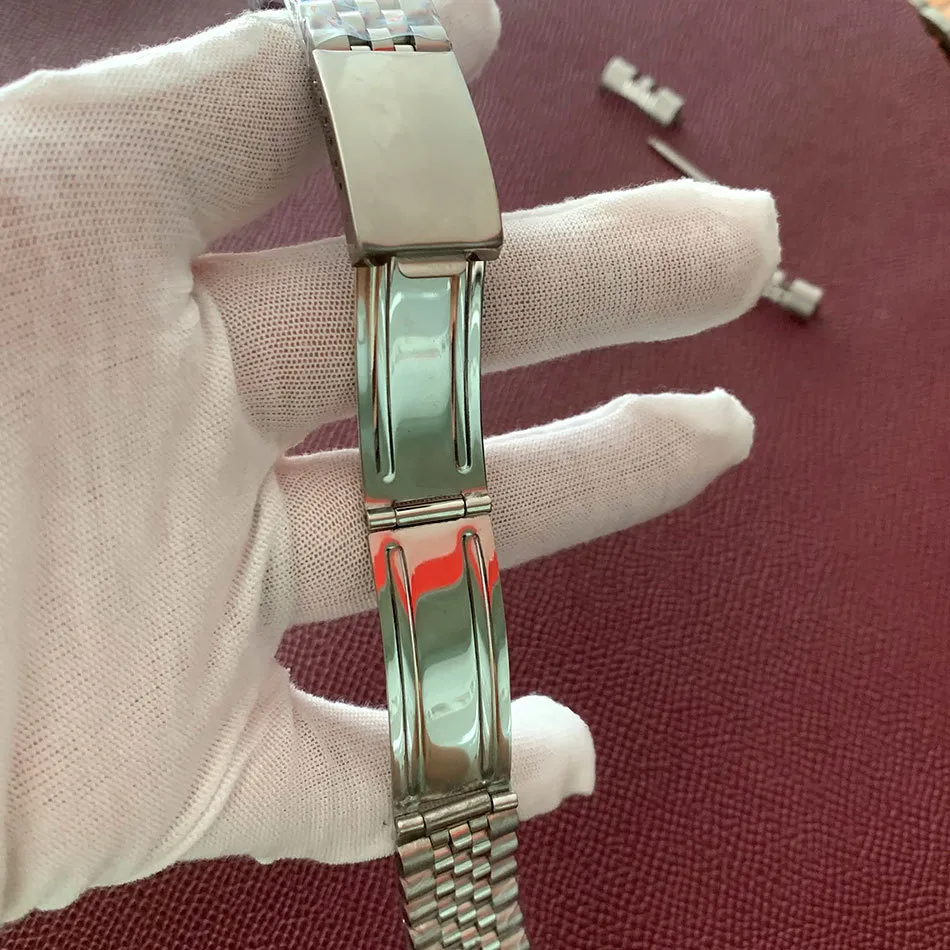 Uhrenarmband-Zubehör, modifizierter Edelstahl 316L, fünf Baht, Breite 20 mm, Länge 22 mm, Faltschließe