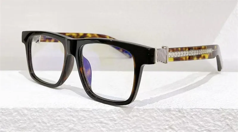 NEU VINTAGE EYEGASE Square Frame Design CHR Brillen verschreibungspflichtiger Steampunk -Stil Männer transparente Linsen klarer Schutz Brillen T0ml