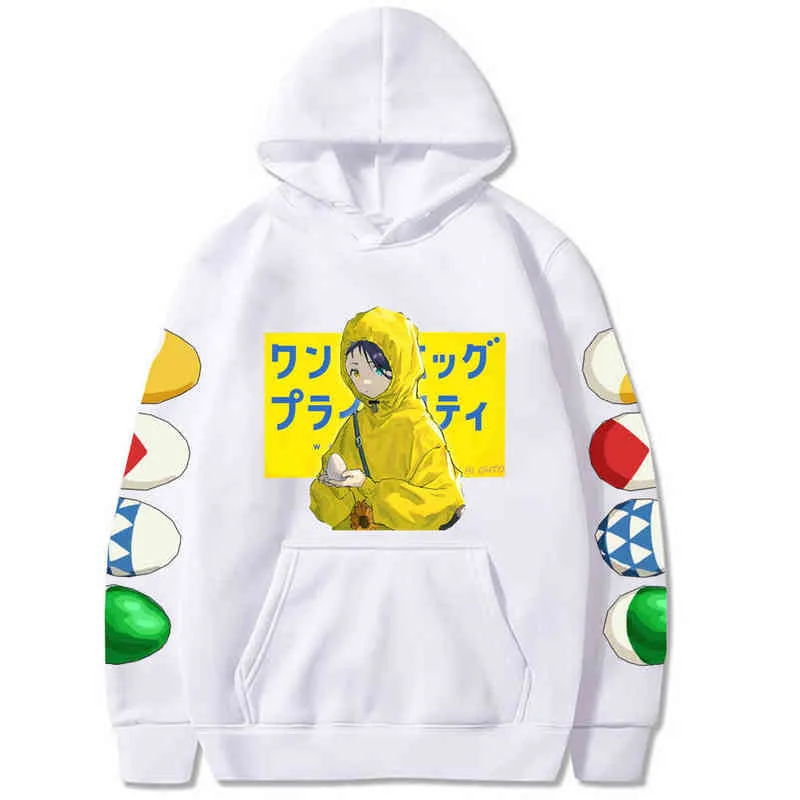 Hot Japonia Anime Wonder Egg Priority Bluzy Kawaii Aiohto Hoodie Streetwear Street Style Casual Bluzy Top H1227