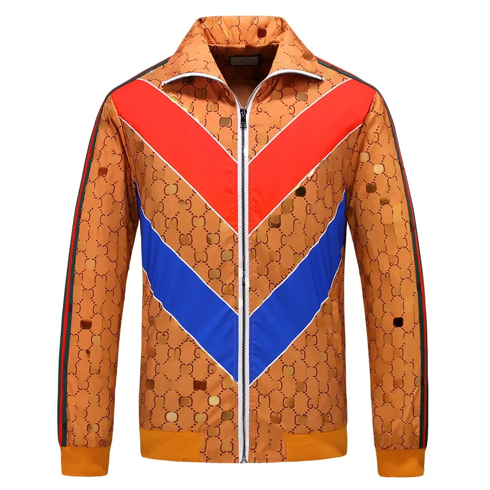 メンズの贅沢な秋のジャケットプラスサイズのブラン​​ドのジャケットサイズm-3xlメンズの服のファッションデザインデザイナージャケット