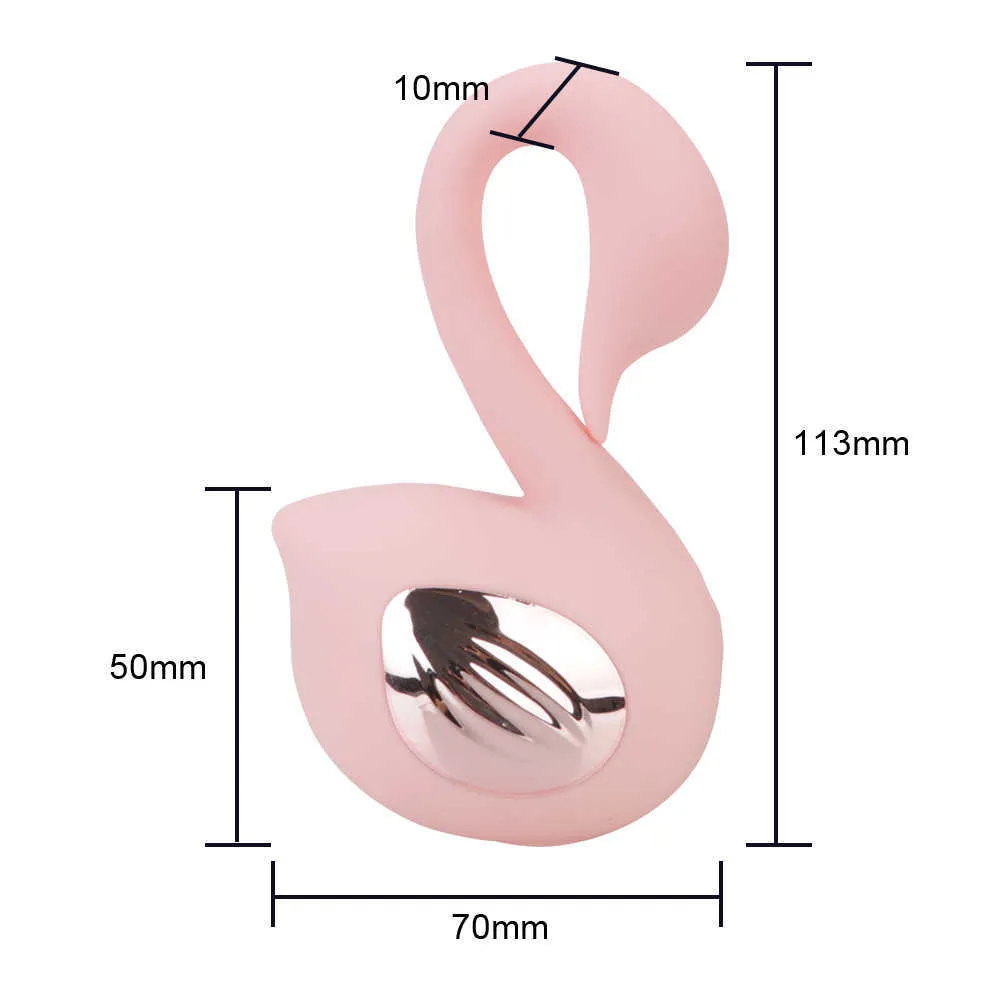 Massage-items zuigen vibrator 7 frequentie clitoris stimulator orale seksspeeltjes voor vrouwen Swan vorm nippel g spot massager