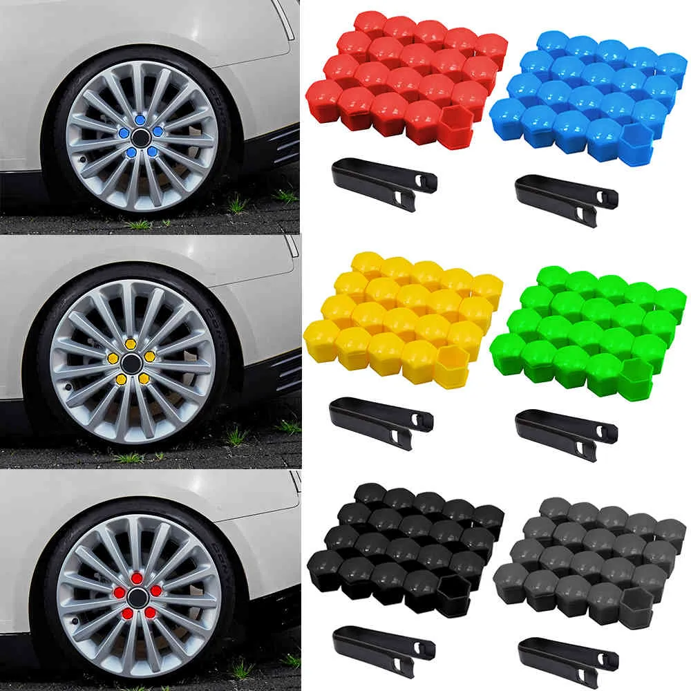 19mm Car Wheel Nuts Covers Auto Hub Screw Protector Bolt Head Cap Tire Bolts Styling Exterior Decoration