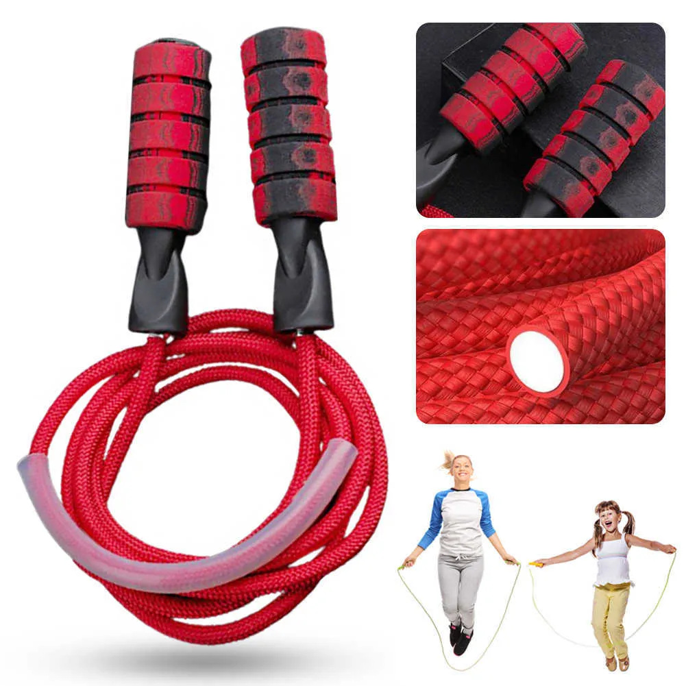 Jump Rope Workout Fitness Weight Loss Gym Boxing Skipping Rope for Exercise Cotton Rope Fit for Men & Women