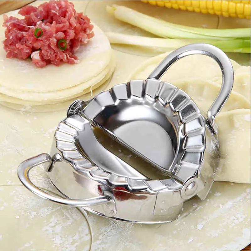 Dumpling Mould Make Device Wrapper Maker Kitchen Accessories Cooking Pastry Tools Stainless Steel 210423