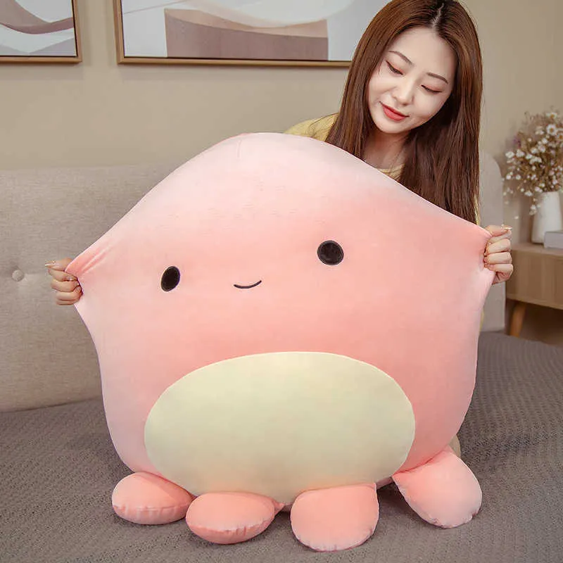 Squish Toy Animaux Poupée Kawaii Octopus Doux Mignon Buddy Coussin De Dessin Animé Coussin Cadeaux D'anniversaire Pour Enfants Filles 210728