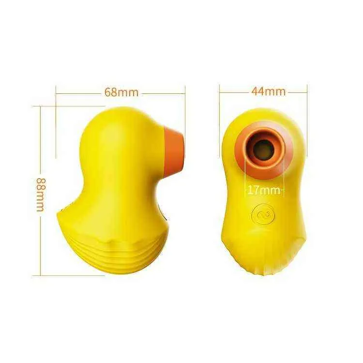 NXY Vibrateurs Tibe hi egg petit canard jaune suce des jouets, vibre et rebondit, appareils de masturbation pour femmes, plaisir privé du plaisir, amusant 0222