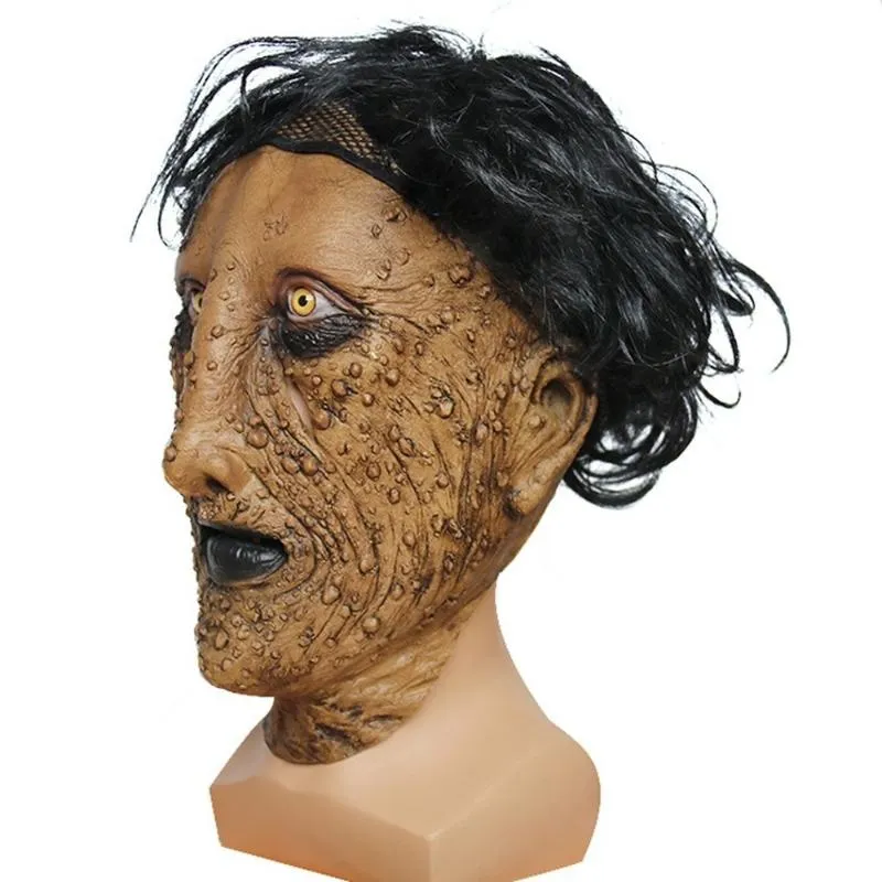 Maschere feste Maschera horror di Halloween Cosplay Viso Maschera spaventosa Mascherata in lattice Orribile mostro orribile Puntelli 2021261x