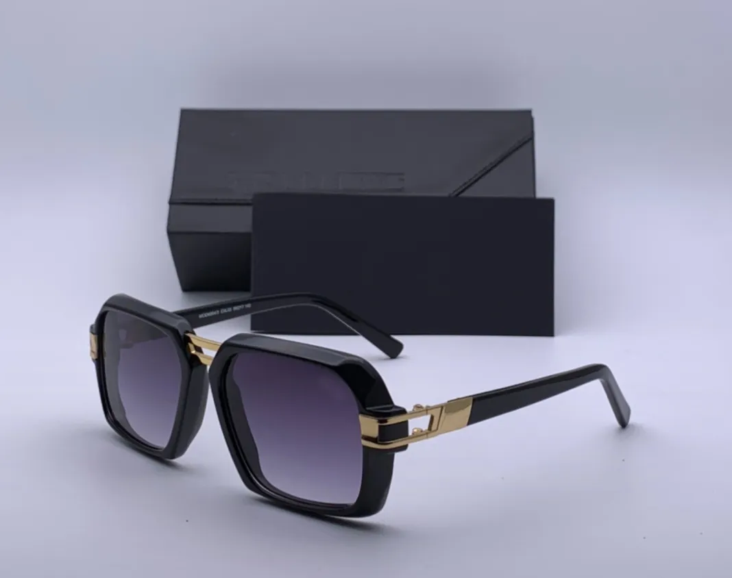 Legends 6004 óculos de armação óculos vintage preto ouro piloto quadrado quadro óculos moda masculina óculos de sol quadros com box286d