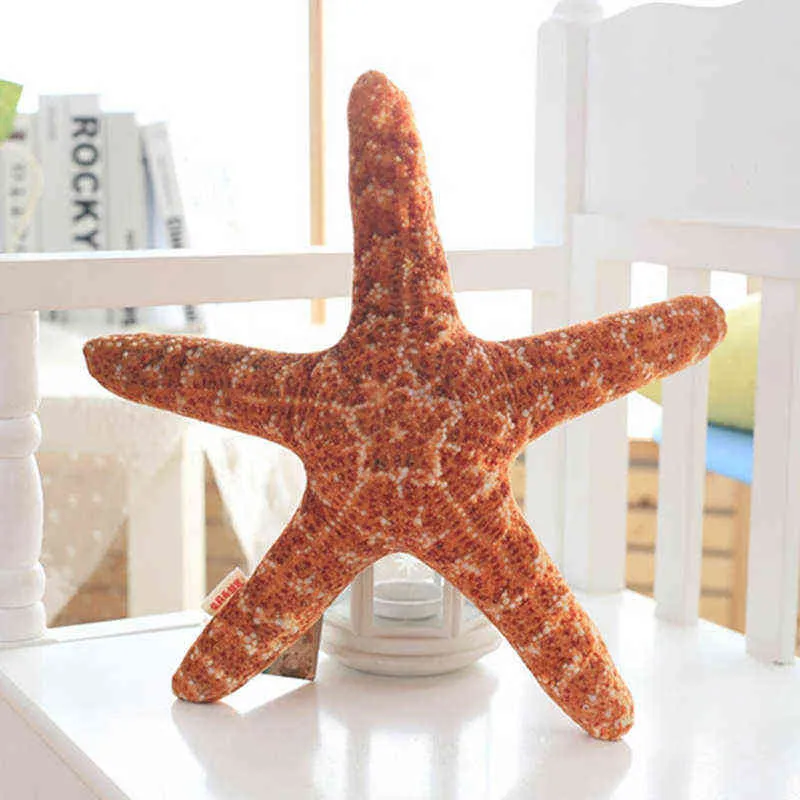 Sea Shell Starfish Conch Coussins en peluche doux Coussins de sommeil Décor à la maison Canapé-lit Coussin SeaShell Enfants Jouets en peluche Cadeau Coussin 211203