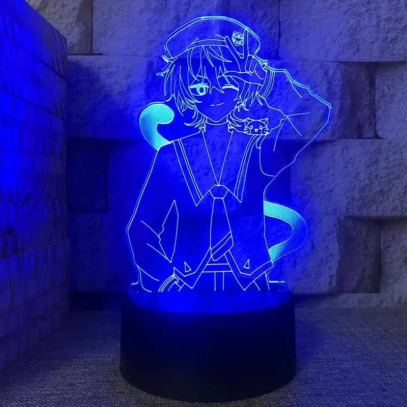 Night Lights Sk8 The Infinity Light Boy Bedroom Decoration Led Children'S Room Manga Anime Usb 16 Colours Remote Neon Sign275V