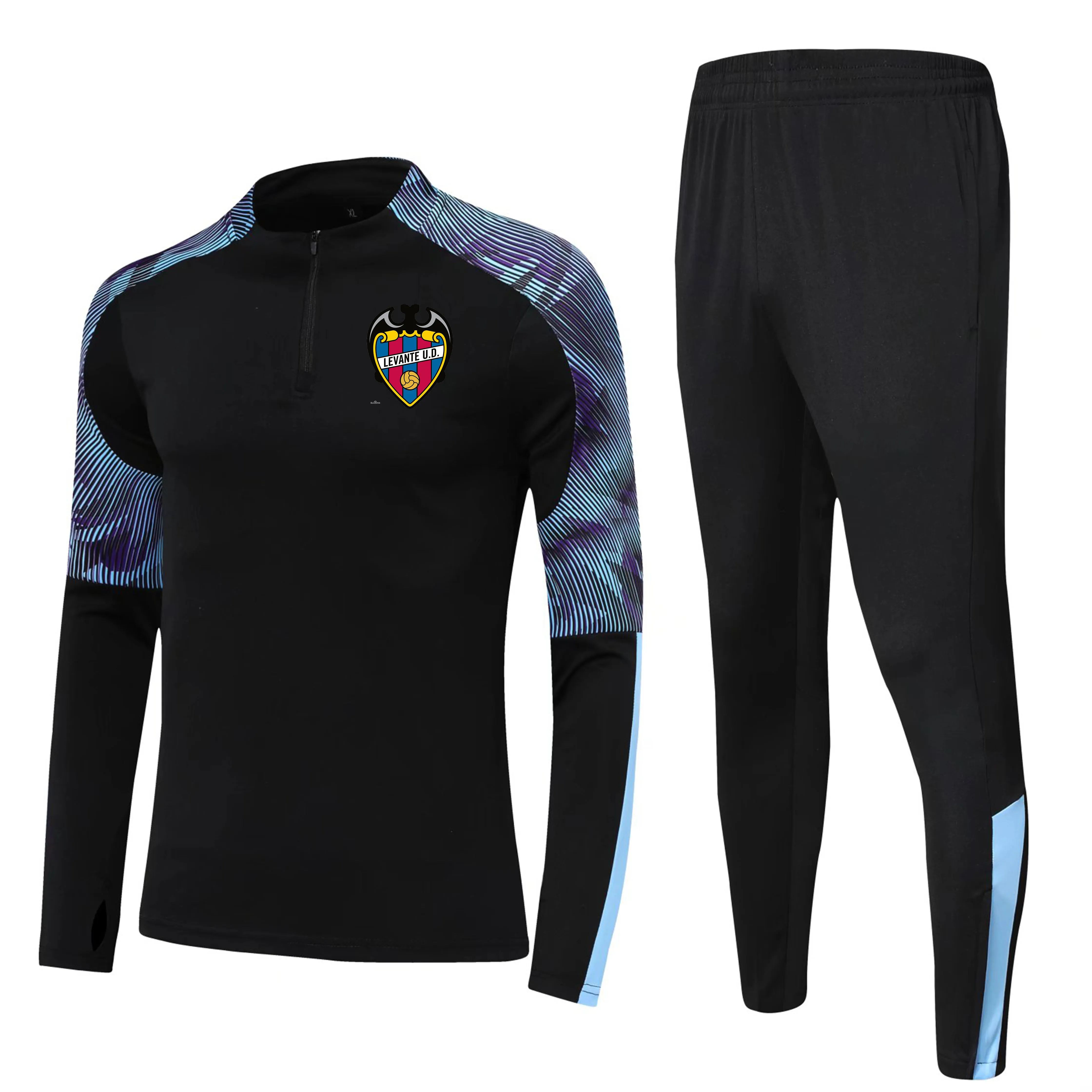 Levante UD Bambini Taglia dalla 4XS alla 2XL Tute da corsa Set Uomo Tute da calcio all'aperto Home Kit Giacche Pantaloni Abbigliamento sportivo Escursionismo Soccer215S