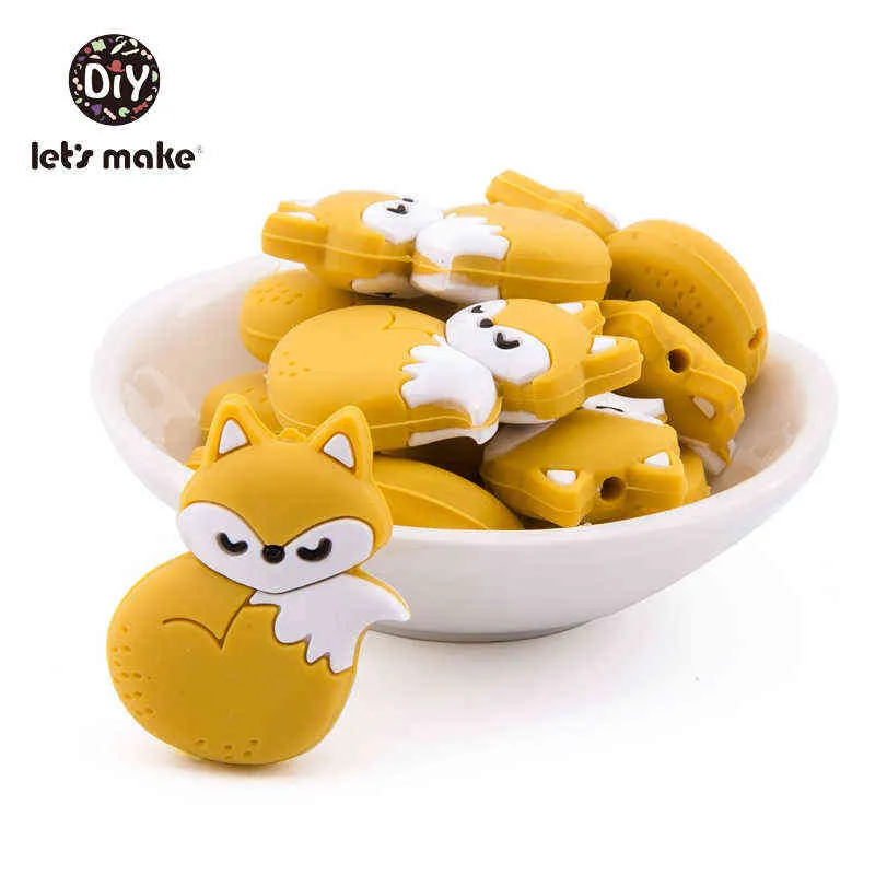 Perline in silicone di simpatici animali da cartone animato Massaggiagengive BPA Free Food Grade Massaggiagengive dentizione del bambino nato 211106