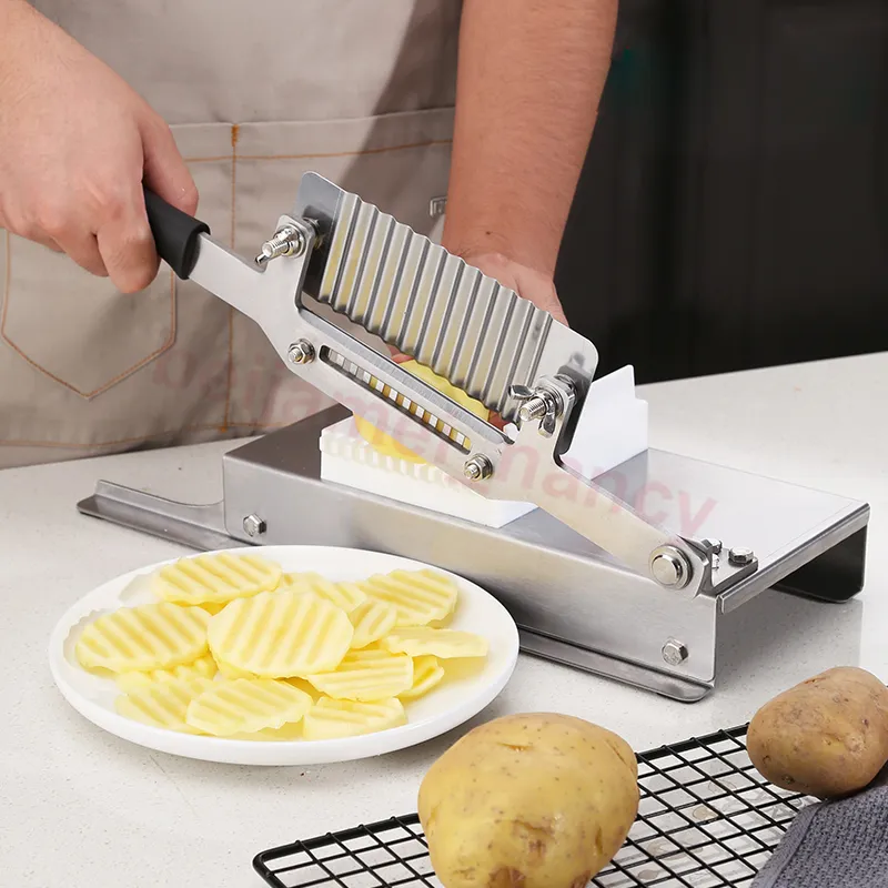 Cortador de patatas multifuncional, cortador ondulado de verduras, patatas, zanahorias, máquina de rodajas, corte ondulado, Slices236T