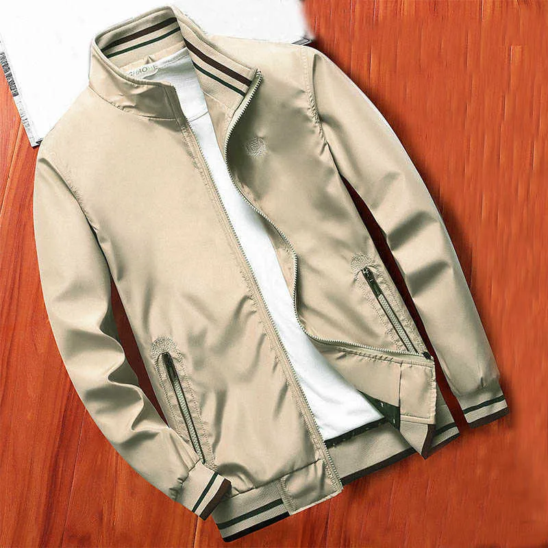 Män Business Jacket Varumärke Kläder Herr Jackor och Coats Outdoors Kläder Casual Mens OuterWear Male Coat Bomber Jacka för Män 210818