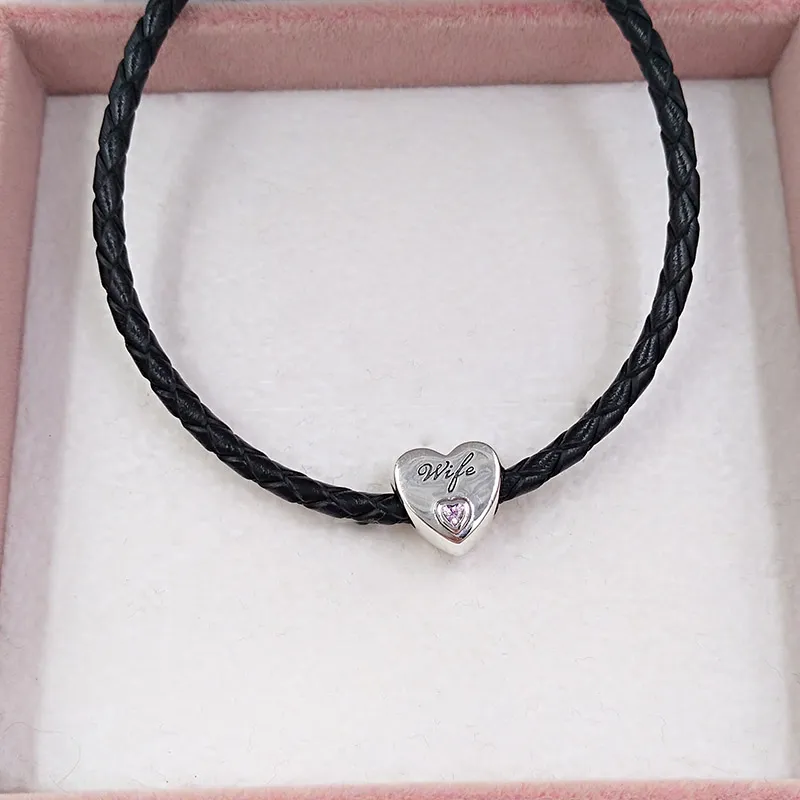 925 Серебряное серебро ювелирные изделия для создания украшения набор Pandora Love Heart Diy Charm Bracelet Bracelet Set Dift для ее женского заброшенного колье из бусинки для женщин z