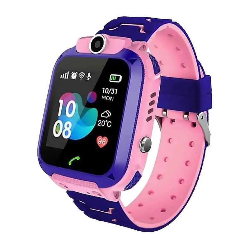 Q12 Smart Watch LBS Kid SmartWatches Baby Uhr 144 Zoll Voice Chat Finder Locator Tracker Anti Verlorene Monitore Smart Watches2824649