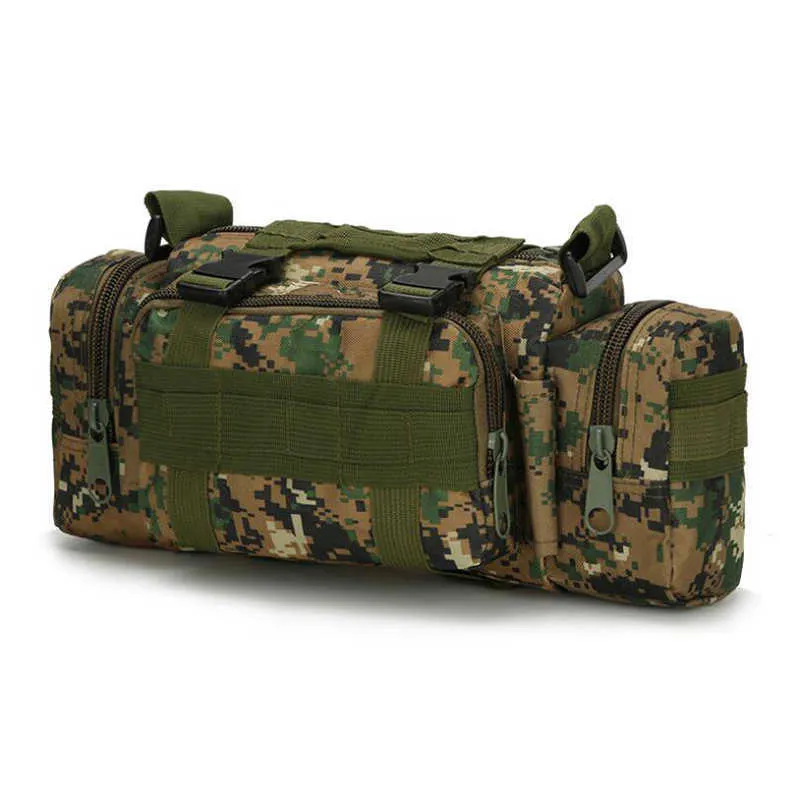 Hög kvalitet utomhus militär taktisk ryggsäck midja pack midja väska mochilas molle camping vandring påse bröstväska y0721