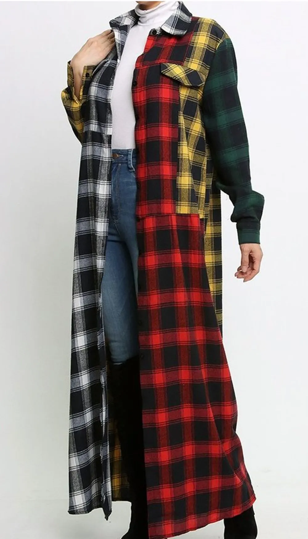 Mulheres manta casacos primavera moda manga longa ruda de rua casacos enorme bolsos lapela outono camiseta outerwear 210525