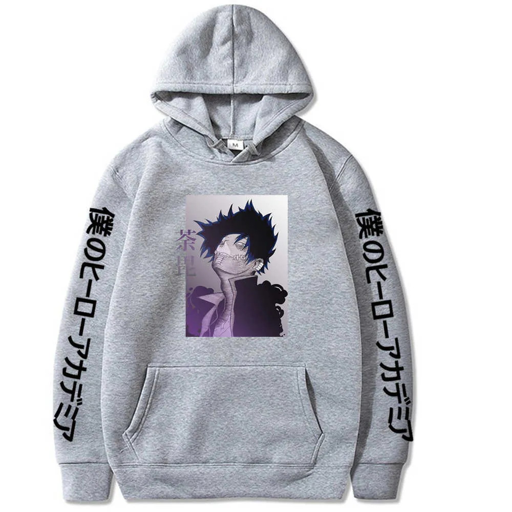 My Hero Academia Sweat à capuche Casaul Loose Dabi Sweat pour homme Y0803