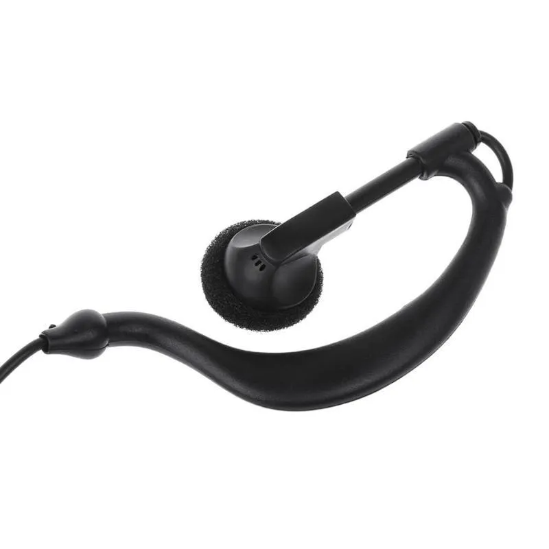 Talkie-walkie Ear Fone Hook 1pin 2.5mm Jack Fone par oreille PTT Mic vers Motorola TKLR T3 T6 Radio T6200