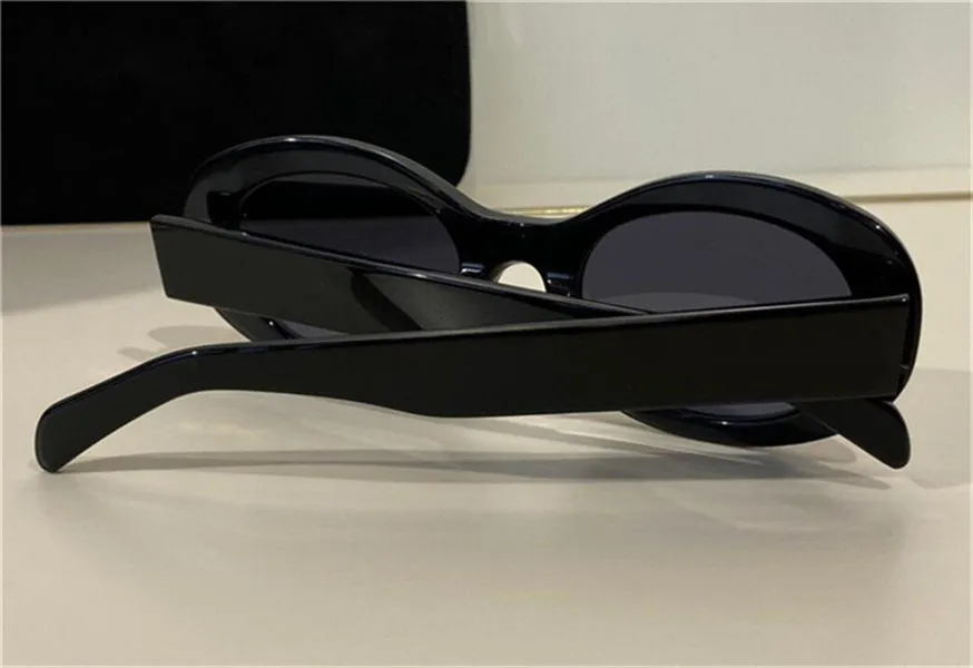 mode geheel design zonnebril 40194 klein ovaal frame eenvoudige royale stijl uv400 bescherming brillen topkwaliteit met bril 214G