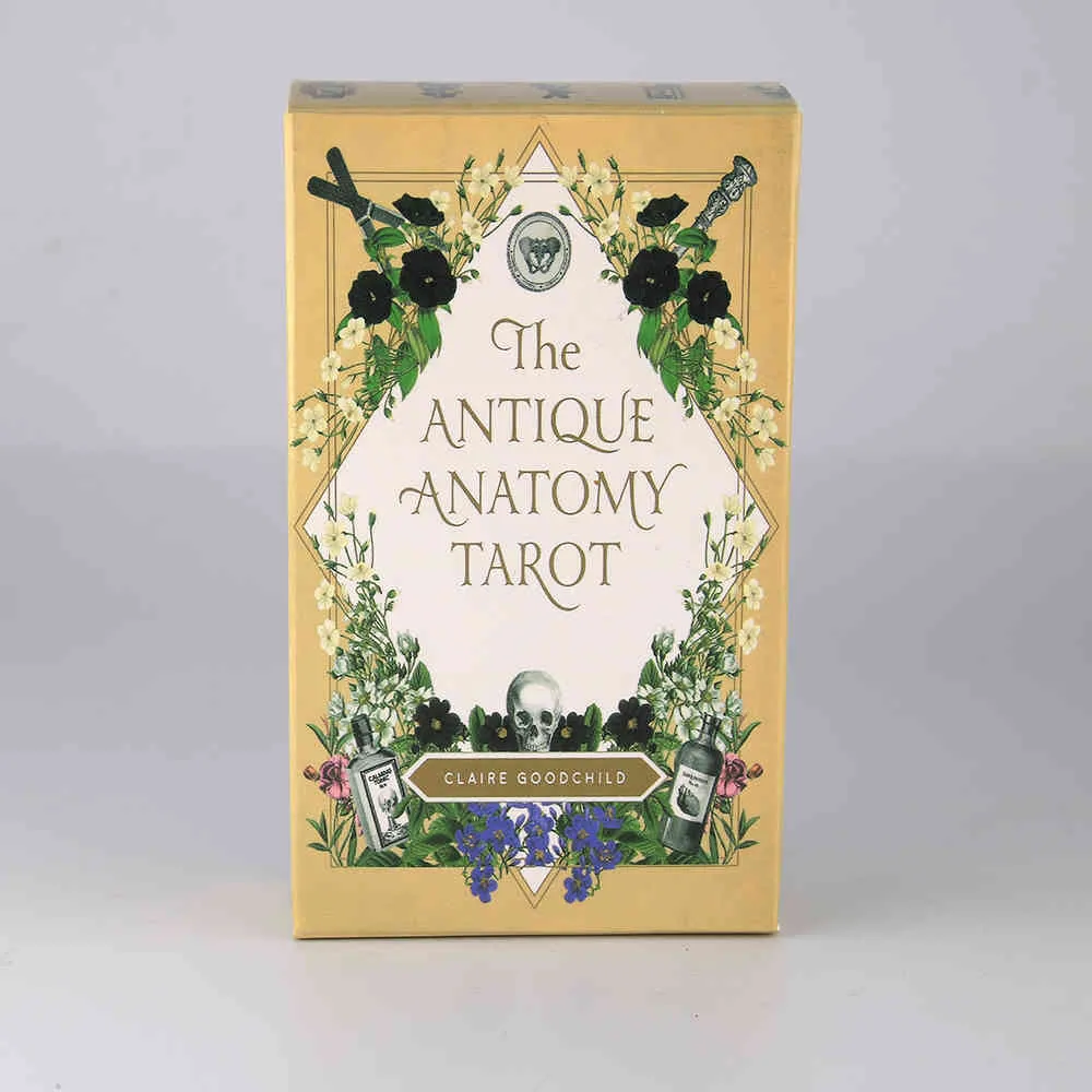 The Antique Anatomy Tarot Cards 78 Deck Version anglaise Carte classique oracles Divination Jeux de société Jouer au lecteur moderne saleJFIZ