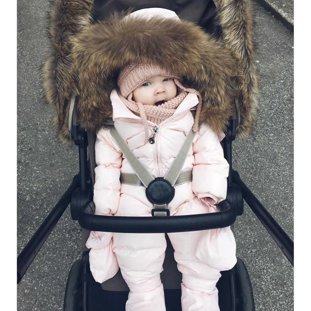 Winter Kleding Baby Baby Snowsuit Jongen Meisje Romper Jas Hooded Jumpsuit Warm Dikke Jas Outfit Vetement Fille Hiver 210722