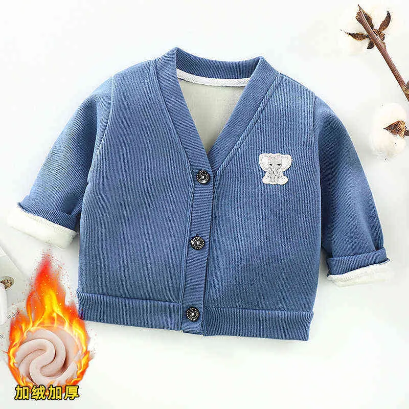 Winter Jackets Cotton Padded Baseball Jacket Warm Jackor för Baby Boys and Girls Girl Stick Trumpeater CC08.07 211104