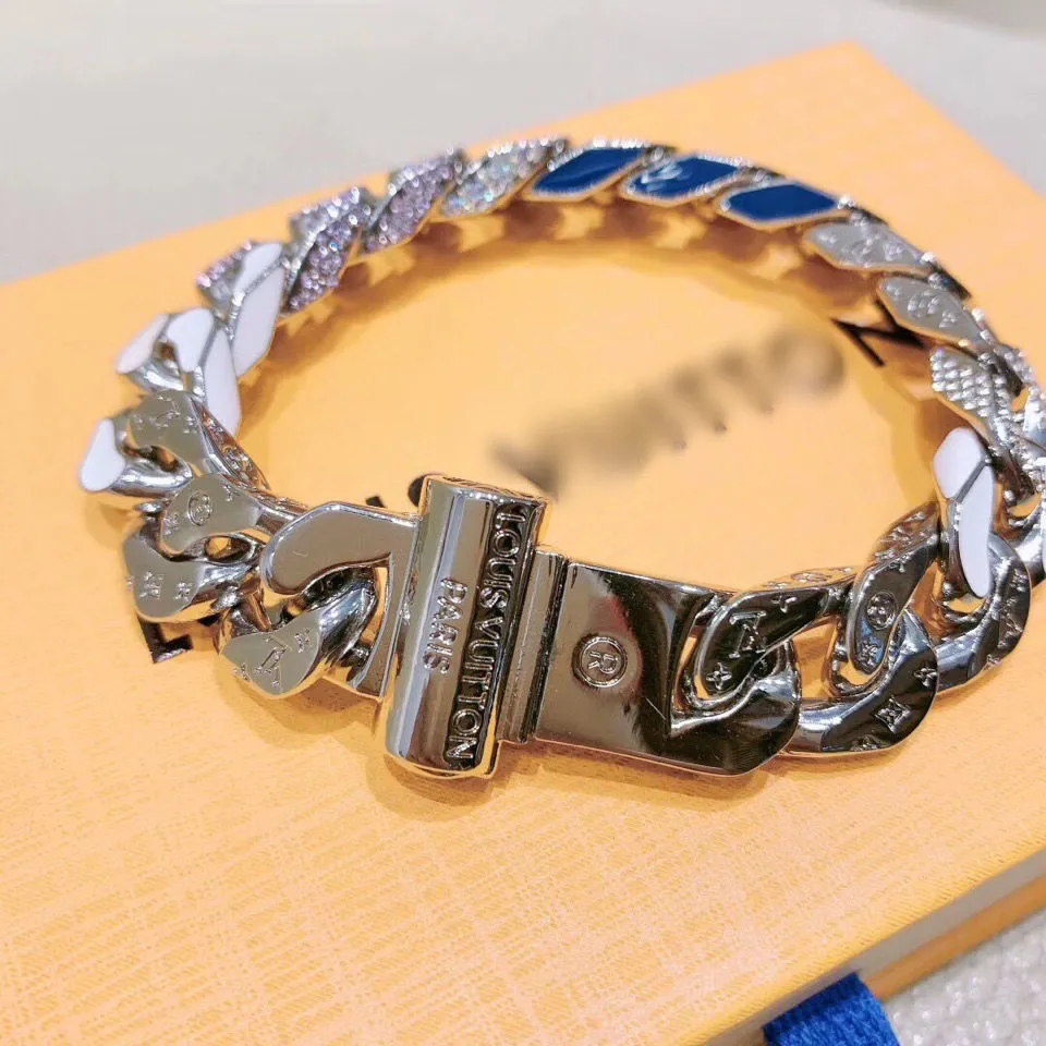 L Home Blaues Macaron-Armband Donkey Home Diamant-Epoxidharz-Paar-Männer- und Frauen-Armband Mode im europäischen und amerikanischen Stil VShaped 9228960