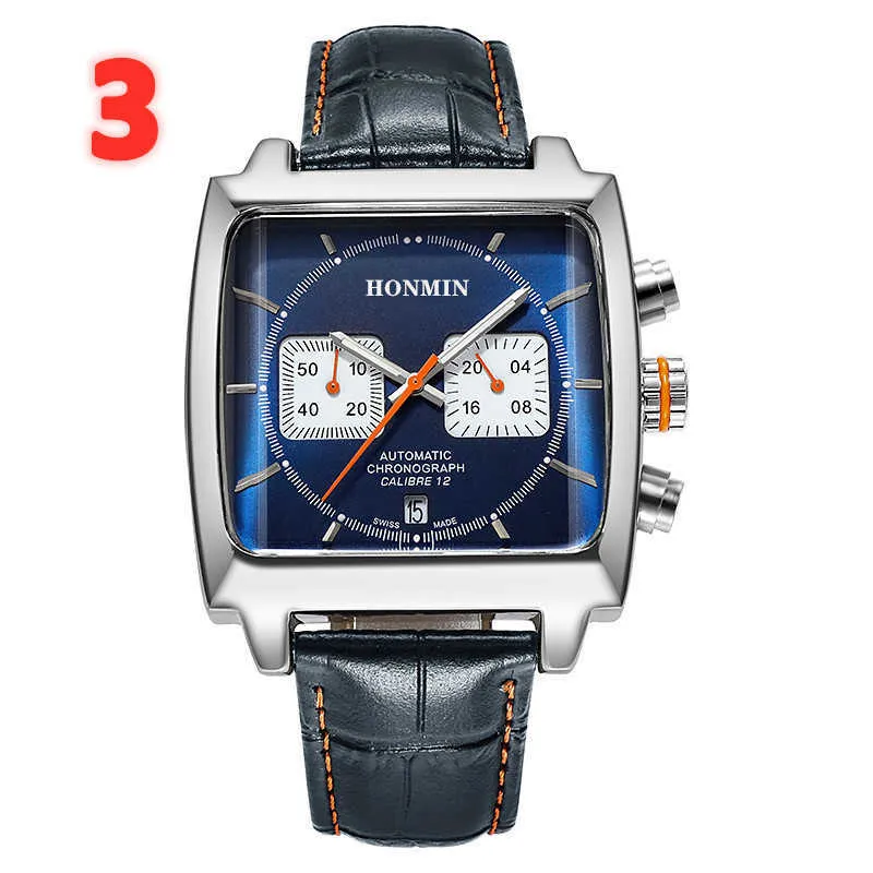 Honmin Luxury 브랜드 시계 스포츠 석영 남성 패션 ES 210728