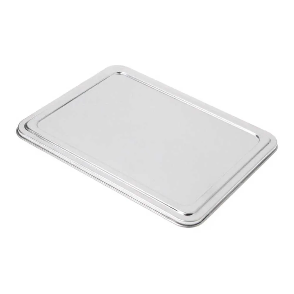 Roestvrijstalen plaat voedselcontainers dienblad met compartimenten Sliver Bento Lunchboxen met deksel voor kantine Restaurant Servies 210925