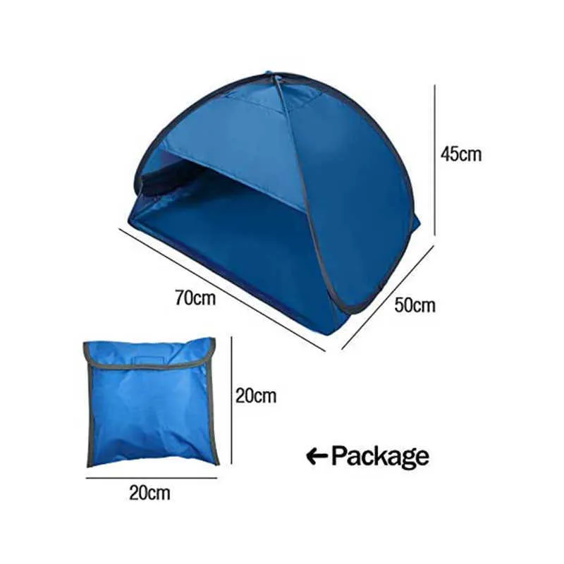 Portable Auvent Mini Tente Pop-up Abri Soleil Mini Tête Pop Up Tente Pare-Soleil De Haute Qualité Pour Plage Bain De Soleil Sable Prévention Y0706