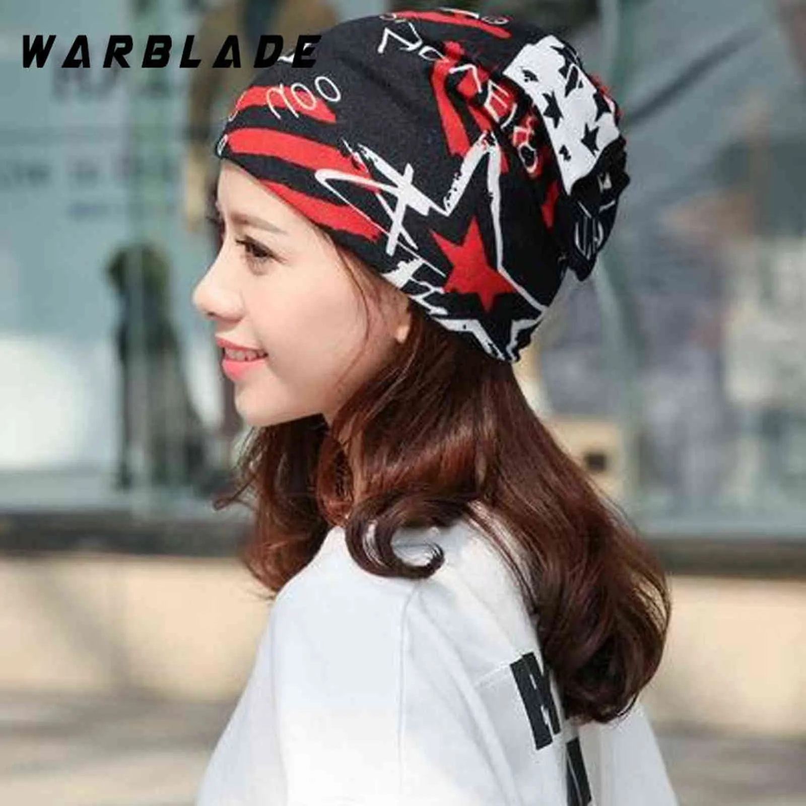 2018 New Headwear Women's hats Female Winter Caps Star hats ladies spring and autumn Hip-hot Skullies Beanies Bonnet Y21111