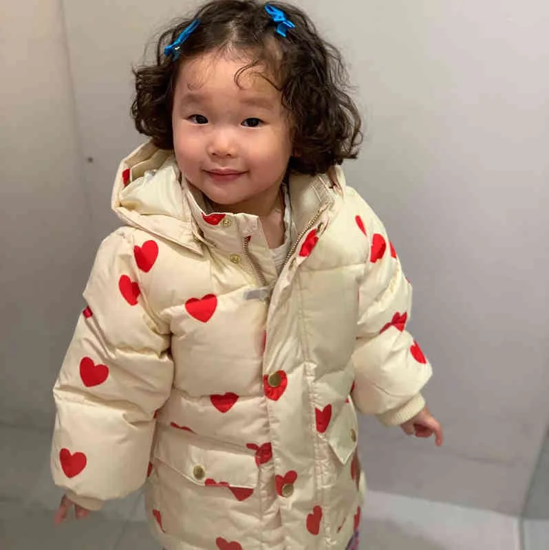 Mini Brand Abbigliamento invernale bambini Ragazzi Piumini Felpa con cappuccio Warm Baby Girls Cappotti di pelliccia Capispalla in cotone Top Bubble Coat 211203