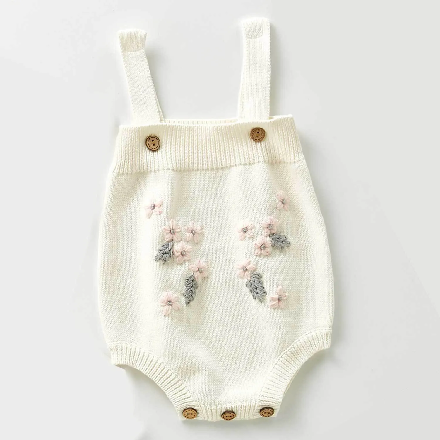 Roupa Outono Bodysuit Set infantil Menina recém-nascida camisola de malha Cardigan algodão bebê meninas jumpsuit 210413