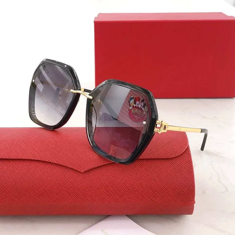 Designer óculos de sol Moda Cheetah Classic Rectangle Metal Series Vivid and Smart Business Casual Mulheres Mulheres quadro Optical Frame S2277