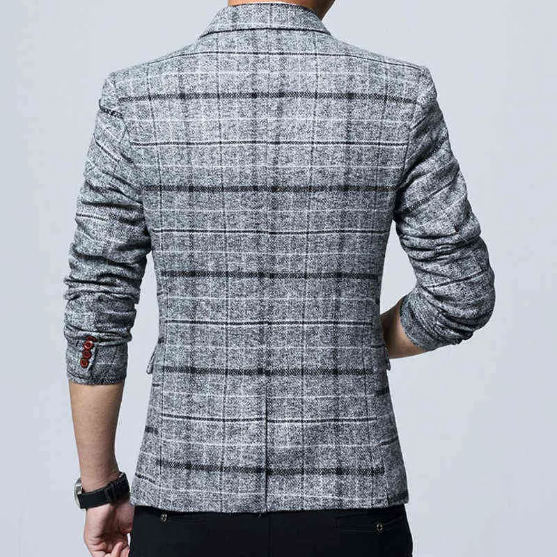 Liseaven Blazer Uomo Giacche Arrivo Maschio Plus Size 5XL Slim Fit Coat s Blazer Jacket 211214