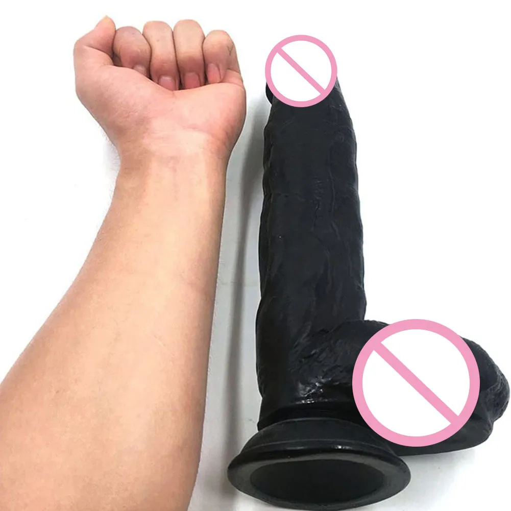 yutong 11 inch Dildo Strapon Phallus Huge Large Realistic Dildos Silicone Penis With Suction Cup G Spot Stimulate 18 Toys for Woma289A