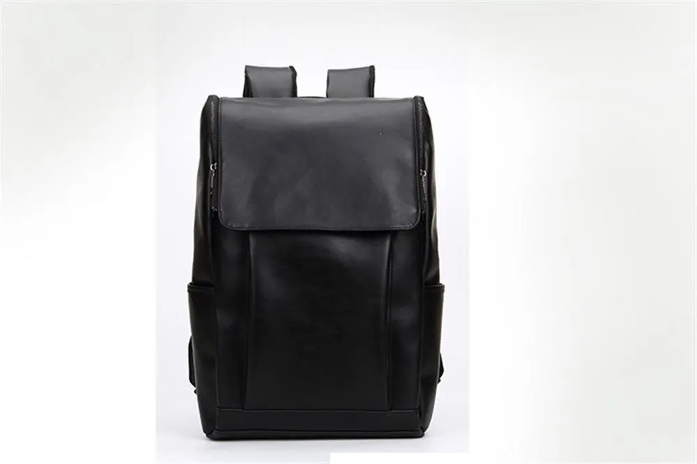 Große Kapazität Kurzstrecken-Reisetasche Für Männer Koreanischen Stil Männlichen Schulter Weiche Pu Leder Handtasche Computer Schul Rucksack294g